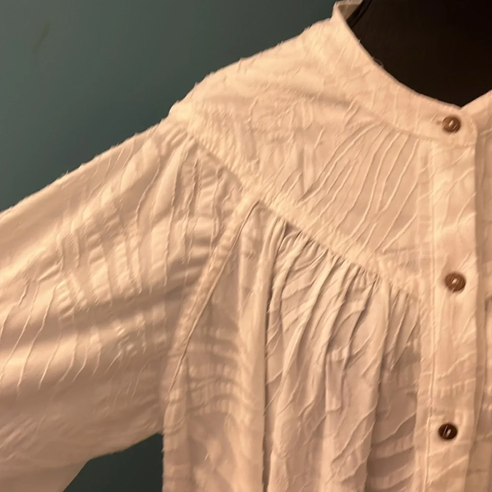 NEW Free People Can’t Stop Dreaming White Tunic Size Small